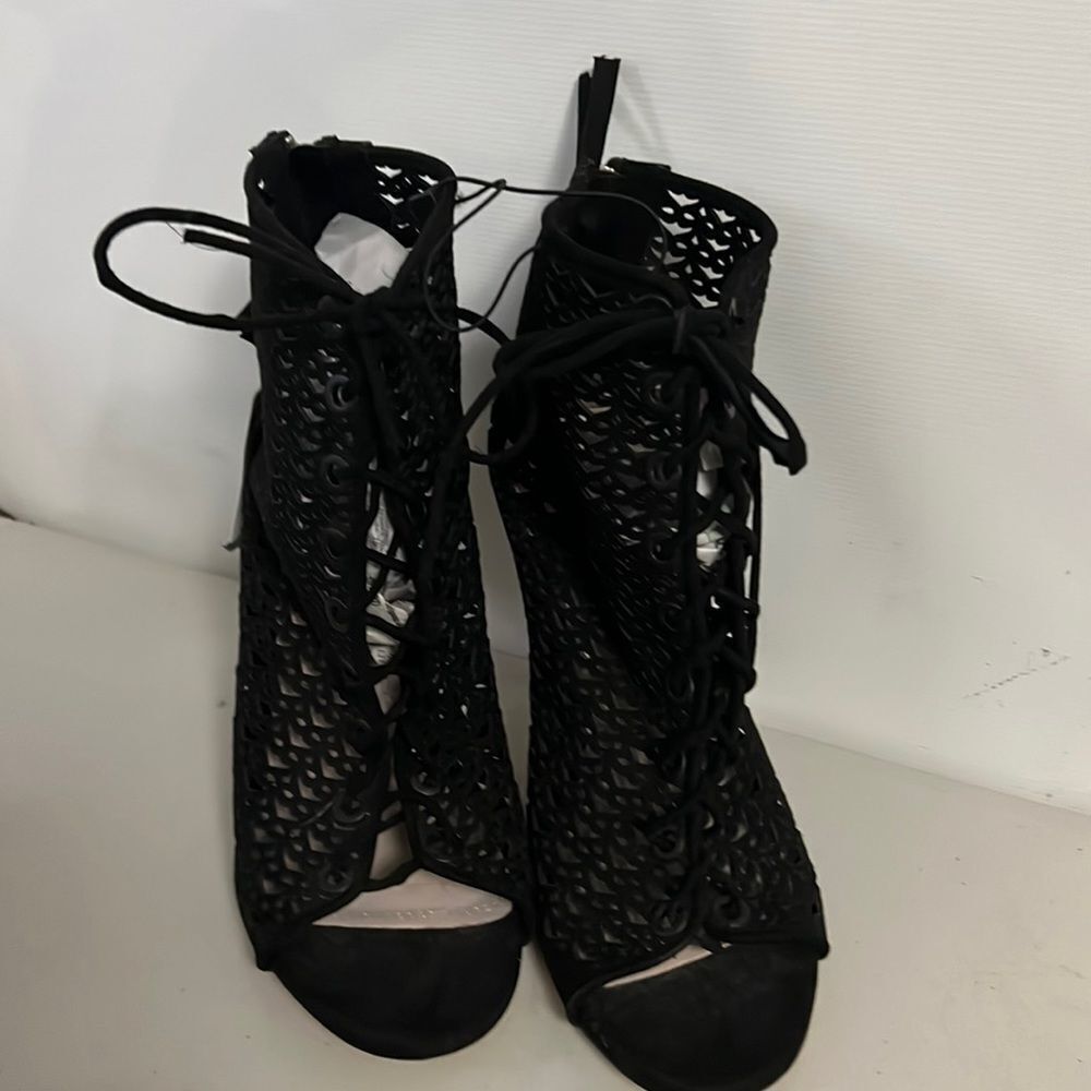 ZARA BASIC COLLECTION NWT OPEN TOE LACE UP SANDAL… - image 3